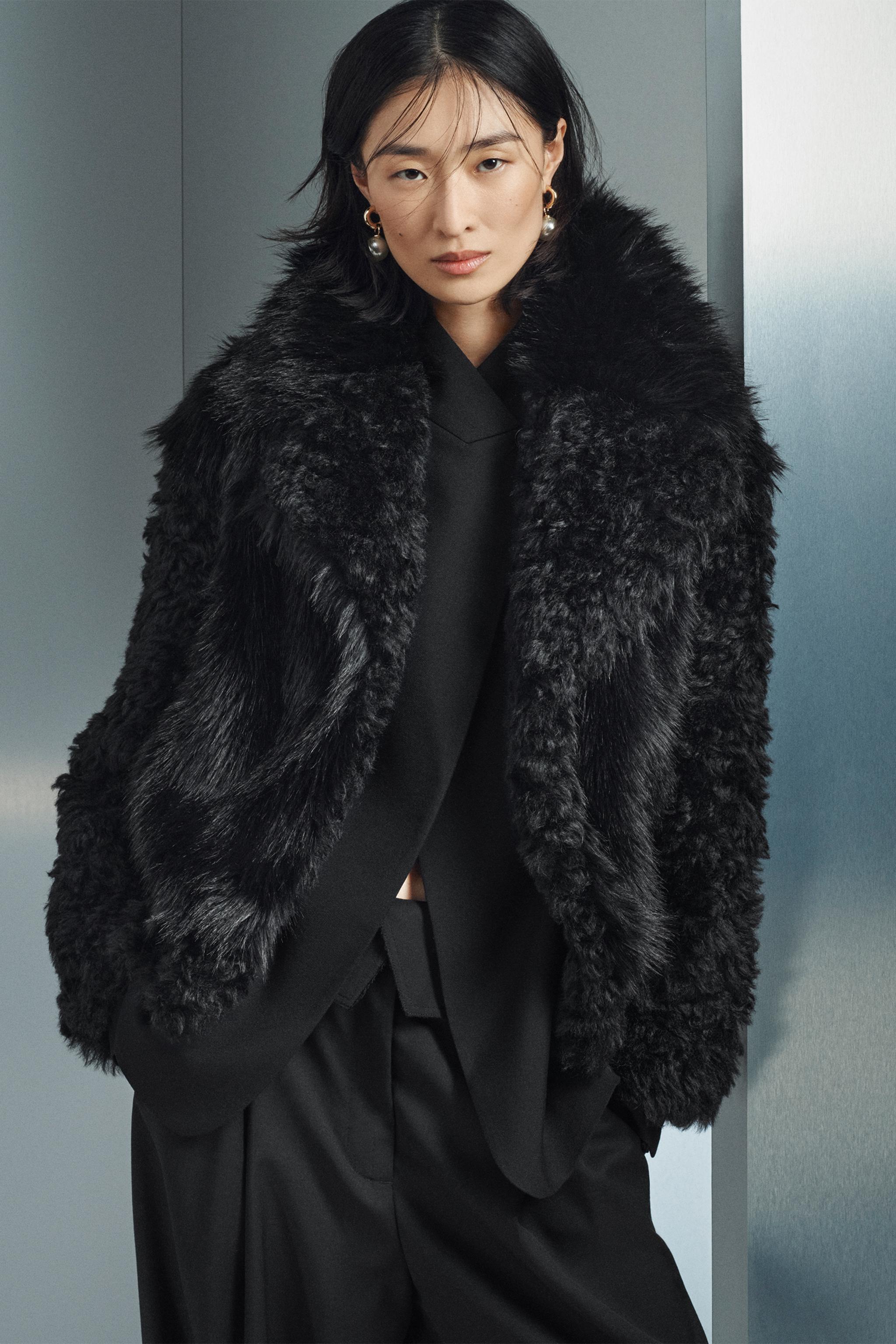 ZW COLLECTION FAUX FUR SHORT COAT